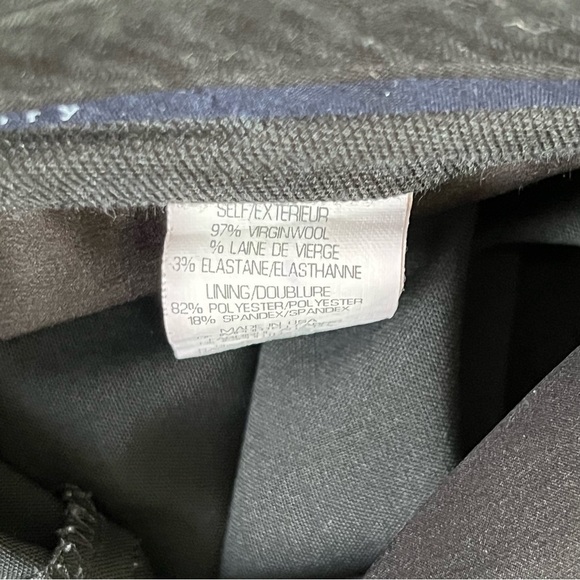 THEORY Testra 2B Stretch Wool Black Pants Size 8 - Picture 9 of 13